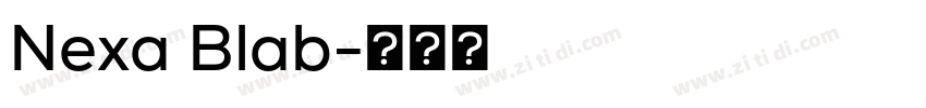 Nexa Blab字体转换